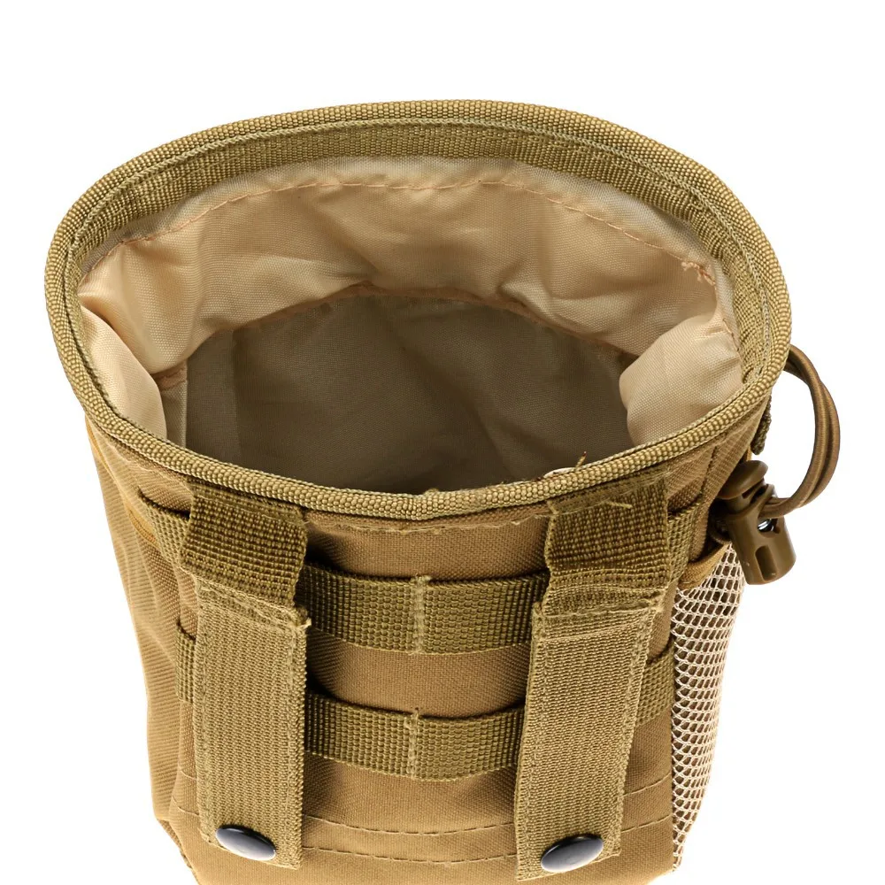 Tactical Hunting Outdoor Molle Magazine Dump Drop Pouch First Aid Waist Bag Tan 