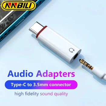 NNBILI USB C To 3.5mm Earphone Adapter 3.5 Jack USB C Audio Converter for iPhone 15 Samsung Type-C To 3.5mm Headphone Connector