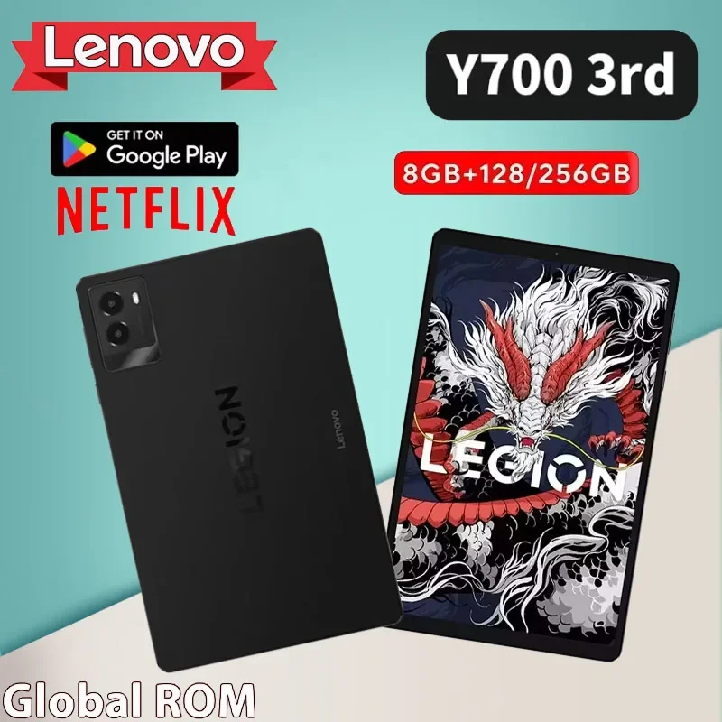 레노버 LEGION Y700 3세대 스냅드래곤 8 Gen 3 2.5K 6550mAh LCD 화면 2560*1600 8.8인치 165Hz 68W 충전 안드로이드 14