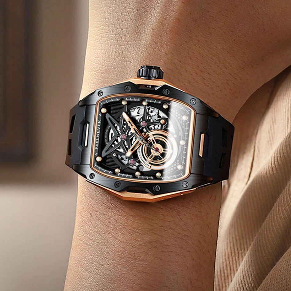 LIGE New Men's Watch Seiko Movement Watch Sapphire Glass Fireproof Waterproof Men's Business Watch Automatic Men Watches Reloj