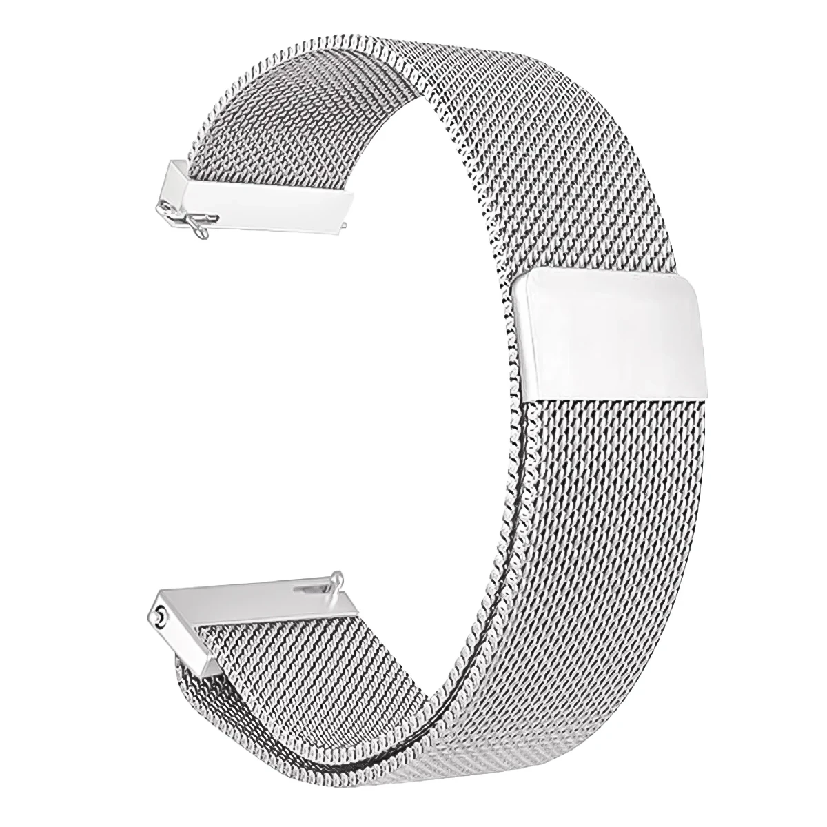 Universal Magnetic Loop Metal Watch Band - 20mm/22mm Strap Bracelet