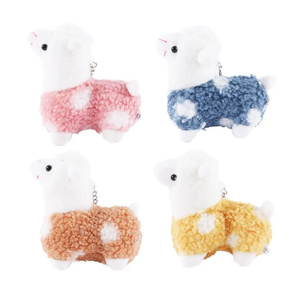 

Door Car Key Birthday Toy Bag Pendants Horse Alpaca Plush Keychains Stuffed Toy Plush Animals Keyrings Key Chain Doll