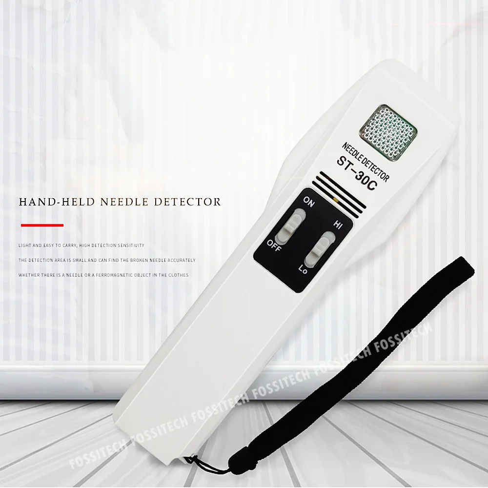 ST-30C Metal Iron Needle Detector Food Clothing Knitting Toy Bedding Broken Pins Nails Clips Scanner Missed Metal Object Scanner 2