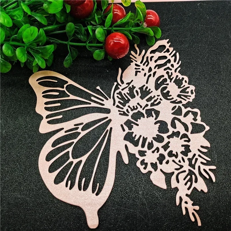 Creative Cartoon Butterfly Diy Mold Black Metal Cutting Dies Album Paper Cards Ornament Crafts Embossing Die Cuts Home Supplies