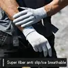 Golovejoy Ice Silk Sunscreen Riding Gloves for Men Summer Outdoor Sports Gloves Touchable Screen Non slip Open Finger Gloves 4