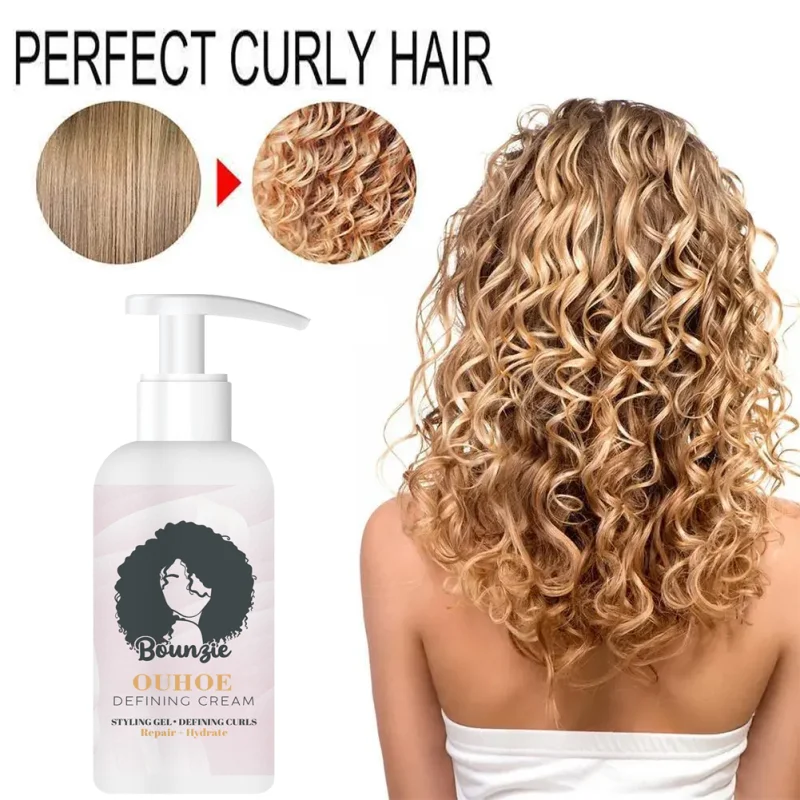 

Curl Hair Cream Natural Long Lasting Curls Fluffy Hairstyle Repair Damaged Roots Gel Deep Hydration Nourishing Hair Care Product