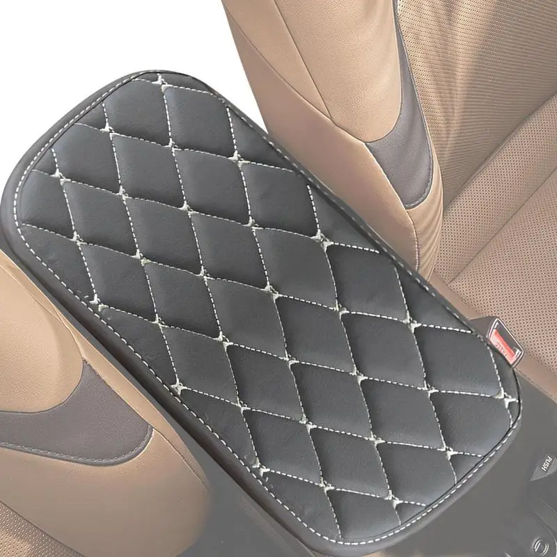 Housse Universelle Pour Console Centrale De Voiture – Cuir Synthétique Rouge Étanche (32x19 Cm)
