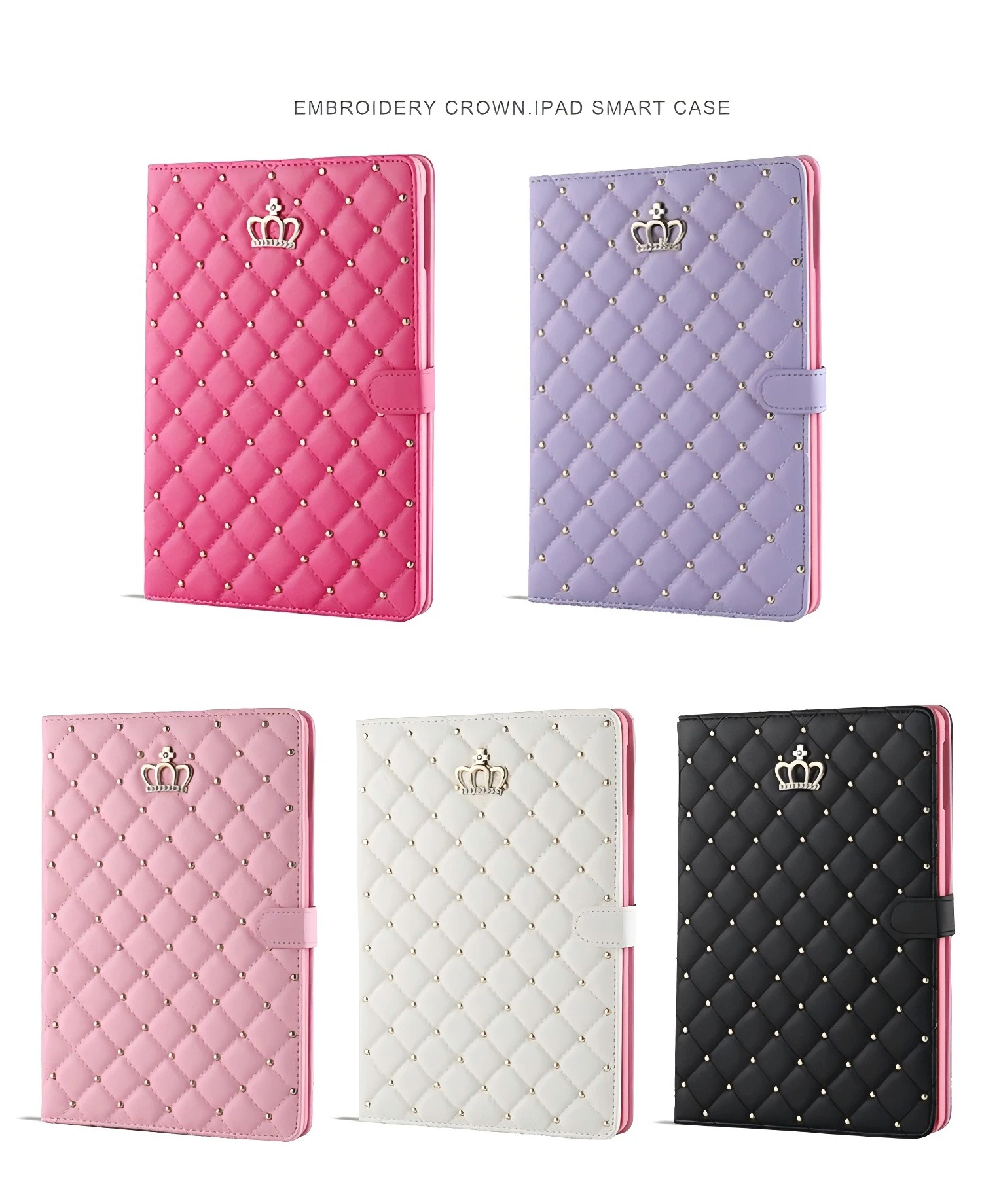 Crown Diamond Stand Tablet Case Cover
