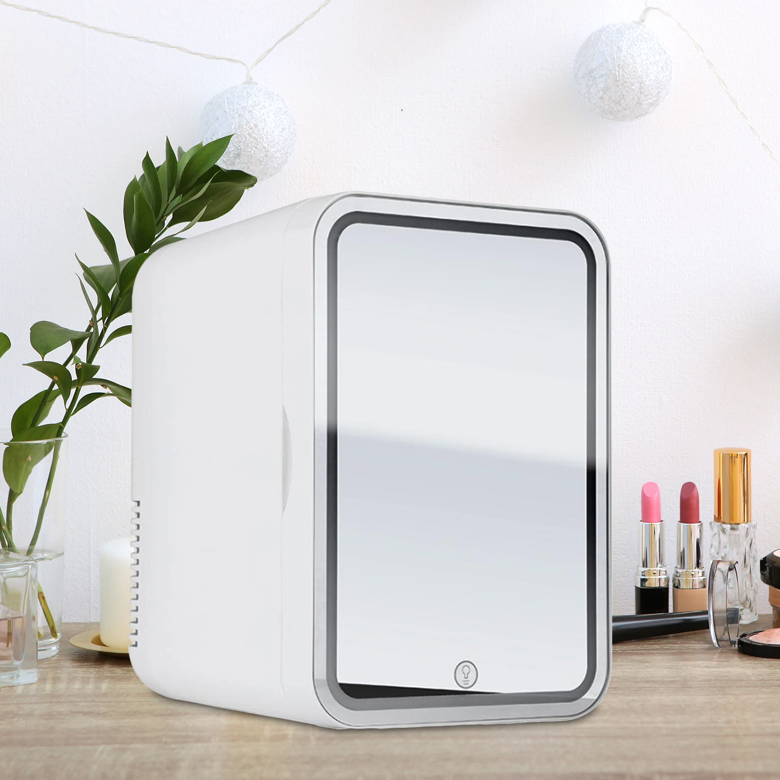 

8L Mini Cosmetics Fridge For Car Camping Traveling Cooler and Warmer Skincare Beverage Small Refrigerator for Drinks Snacks Beer