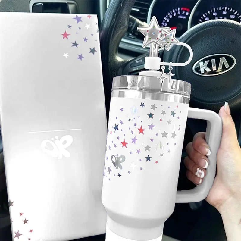 Hot 4PCS Dustproof Straw Plug with Pendant,Reusable 10mm Resin Sparkling Dust Cap Cover for Stanley Cup Straw Cover Party Gift