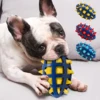 1/2Pcs Squeaky Dog Chew Toys Interactive Puppy Chew Ball Comfortable Rubber Dog Ball Toys Pet Chew Toy for Teething Cleaning 1