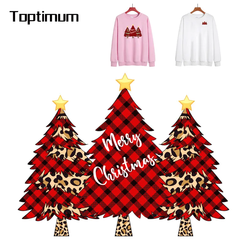 MerryChristmasPatchForClothingIronOnTransfersForTShirtDIY