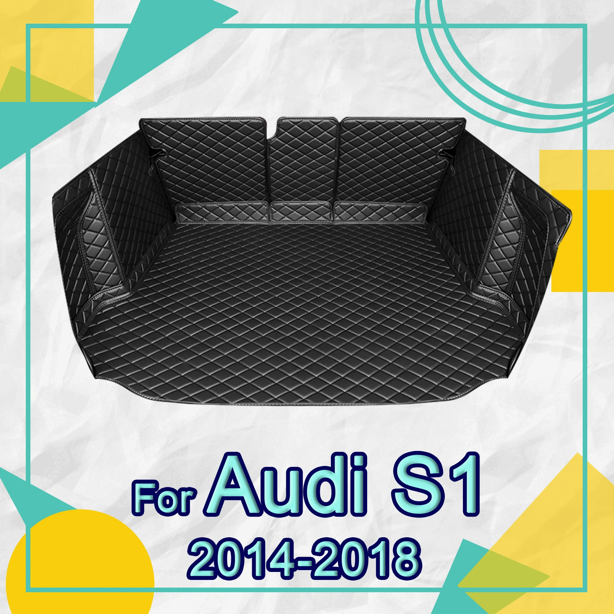 

APPDEE Car trunk mat for Audi S1 2014 2015 2016 2017 2018 cargo liner carpet interior accessories cover