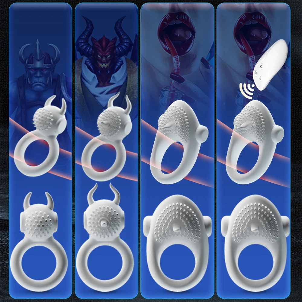 Wireless Remote Control Penis Ring For Men With Delay Function_voghion.com