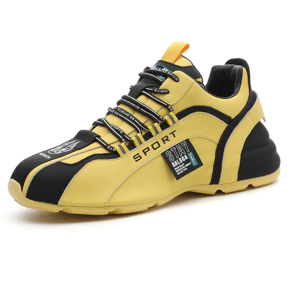 Роскошные дизайнерские мужские ежедневные повседневные совпадения смешанные цвета кормят причинную кожаную обувь.