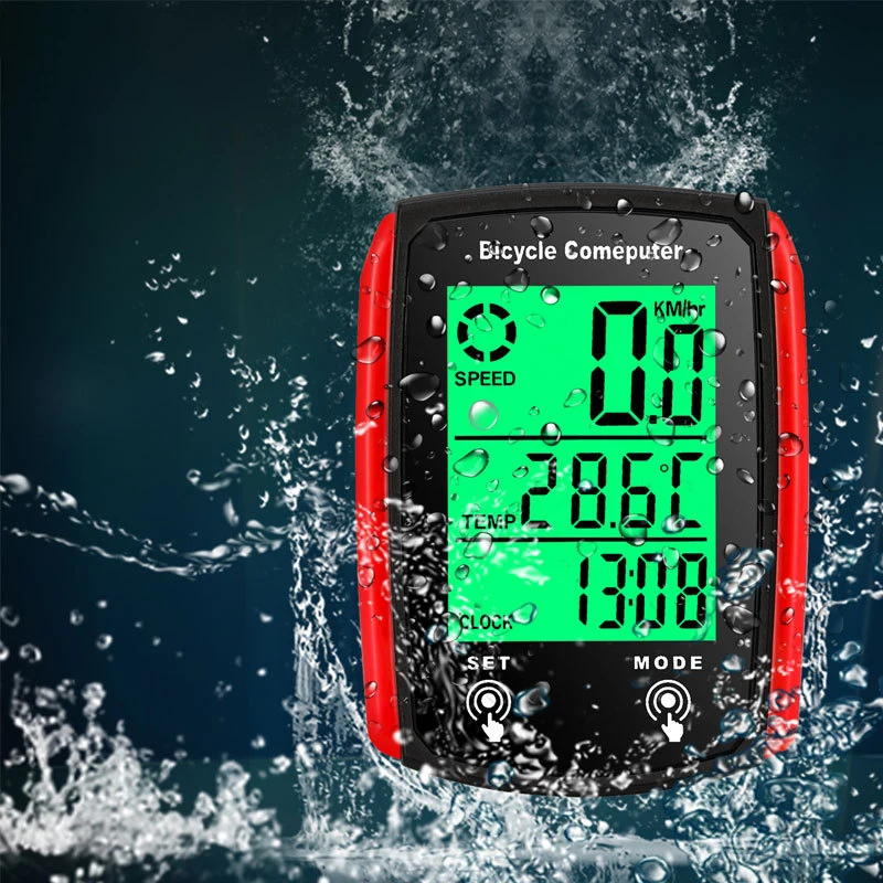 Bike Computer Bicycle Odometer LCD Screen Wired Cycling Speedometer Mountain thumbnail 7