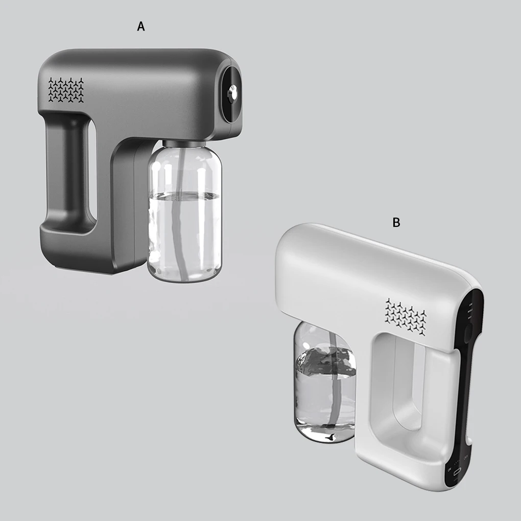 

Atomizer USB Rechargeable Mist Sprayer 380ml Adjustable Atomizer Automatic Handheld Mist Spraying Machine White