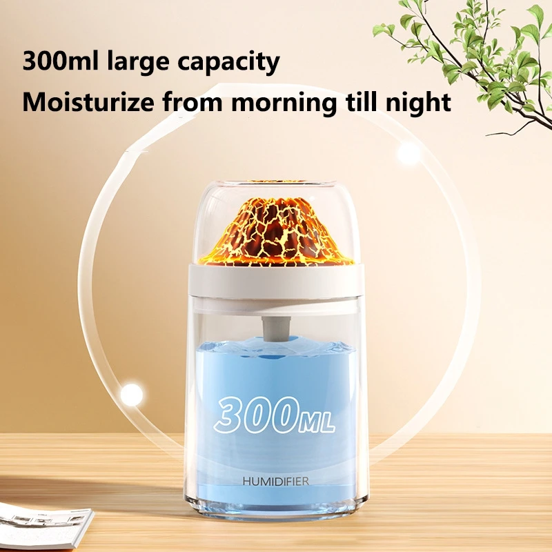 300ML 에어 가습기, 더블 스프레이 쿨 미스트 메이커, 향기 디퓨저, 가정용/차량용 에센셜 오일 아로마 가습기/공기청정기