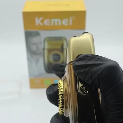 Kemei KM-T228 Мужской станок для бритья со светодиодным дисплеем двойная фольга