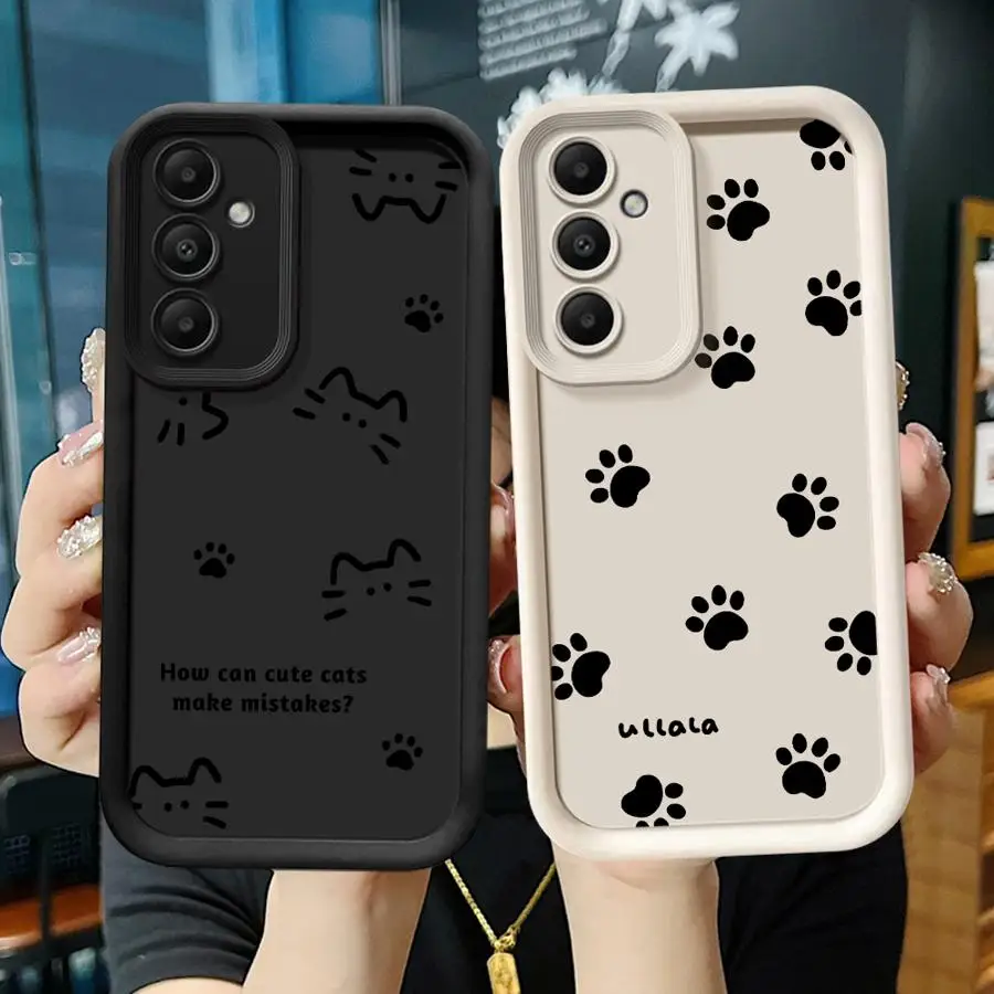 Cute Kitten Paw Prints Phone Cover Case