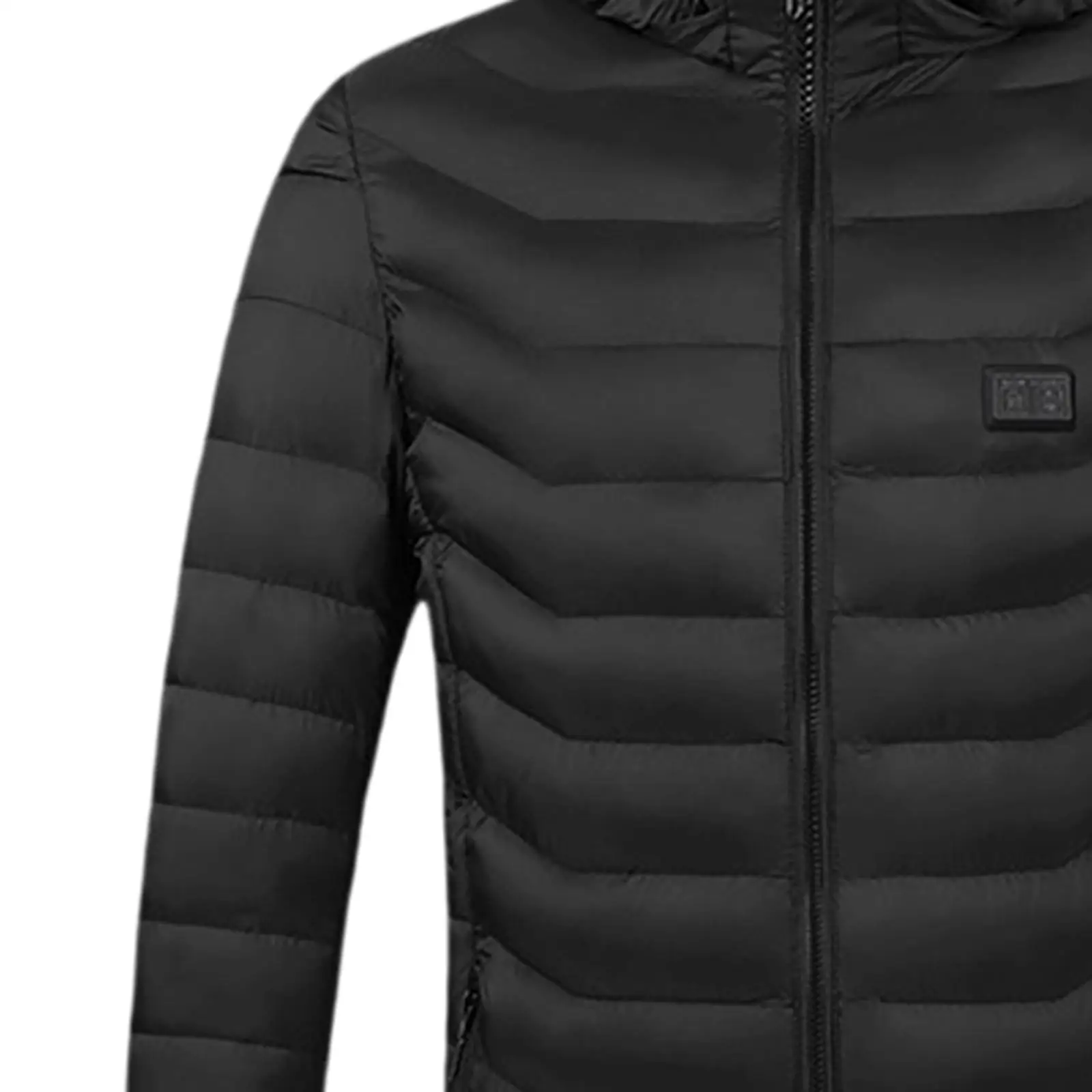 Winter Heating Warm Coat Hooded Windproof Outerwear Nylon Polyester Men’s Ski Jacket for Cold Environments