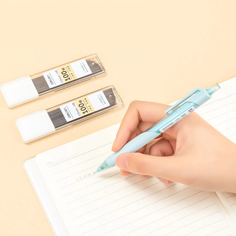 Deli 2Box HB/2B Mechanical Pencil Leads 0.5/0.7mm Automatic Pencils Refills for Kids Writing Painting School Supplies Pen Core 3