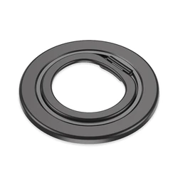 Rotating Magnetic Phone Holder and Kickstand with Finger Grip (Dark gray)