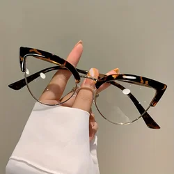 Vintage Cat Eye Blue Light Blocking Glasses (Leopard)