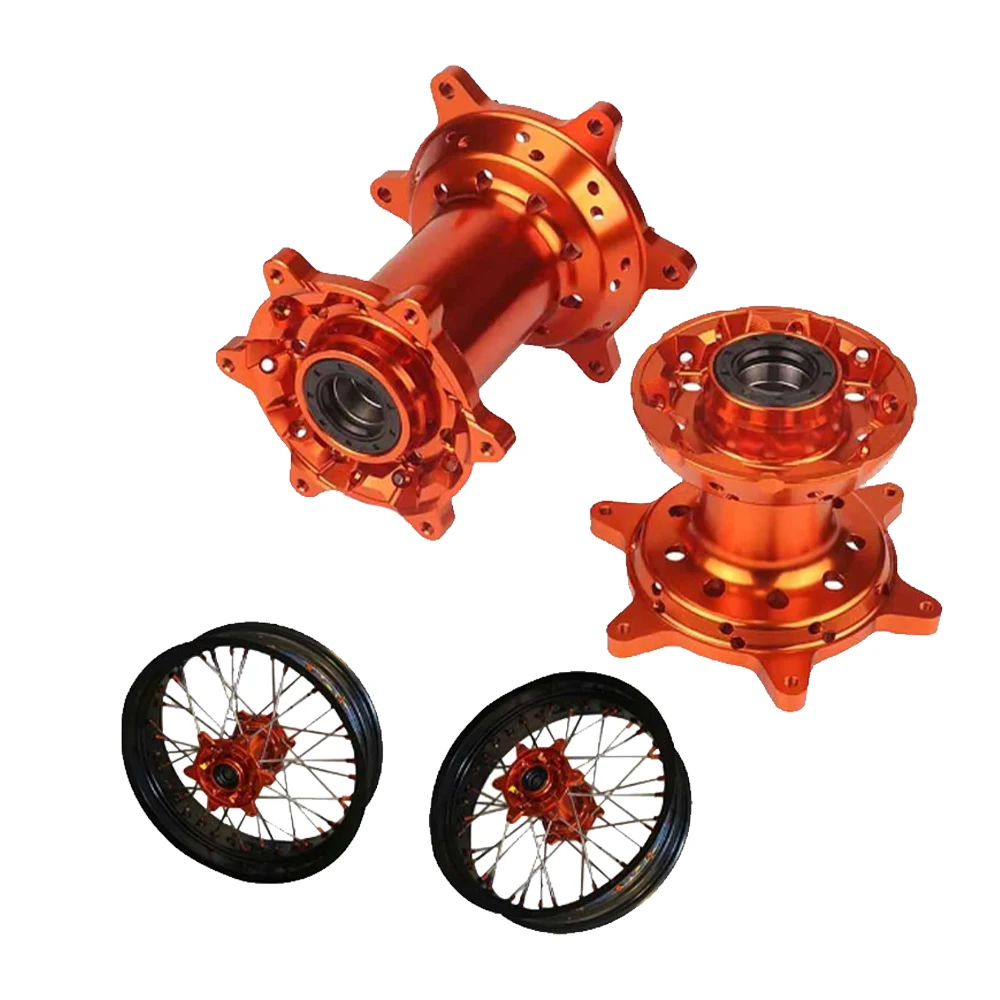 36 Holes Front Rear Wheels Hubs Set For KTM EXC SX SXF XC XCF XCW XCFW EXCF 125 250 350 450 525 530 2003- Motorcycle Rims