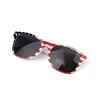 Fashion American Flag Oval Sunglasses Women's Luxury Brand Designer Coating Eyewear Retro Shades Party Sun Glasses UV400 SG106 4