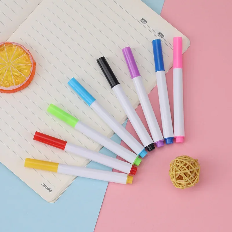 8 pz/lotto colorato scuola aula penna per lavagna pennarelli per lavagna bianca secca studenti penne da disegno cancellabili per bambini - immagine 4