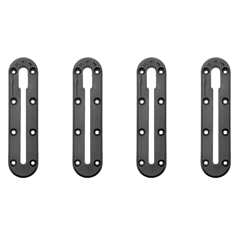4X Kayak Slide Track Rails Staffa Accessori Fai Da Te Supporto Per Canna Da Pesca Supporto Per Base Di Montaggio Ram Compatibile