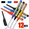 12-1Pcs Multi-Purpose 45mm Deep Drill Hole Long Nibs Waterproof Marker Pens for Bathroom Woodworking Long Head Carpenter Pen 1