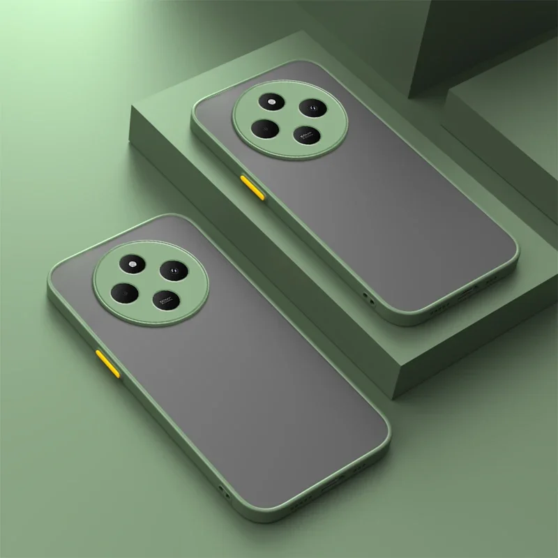 Shockproof Armor Matte Silicone Phone Case - Durable Bumper Cover