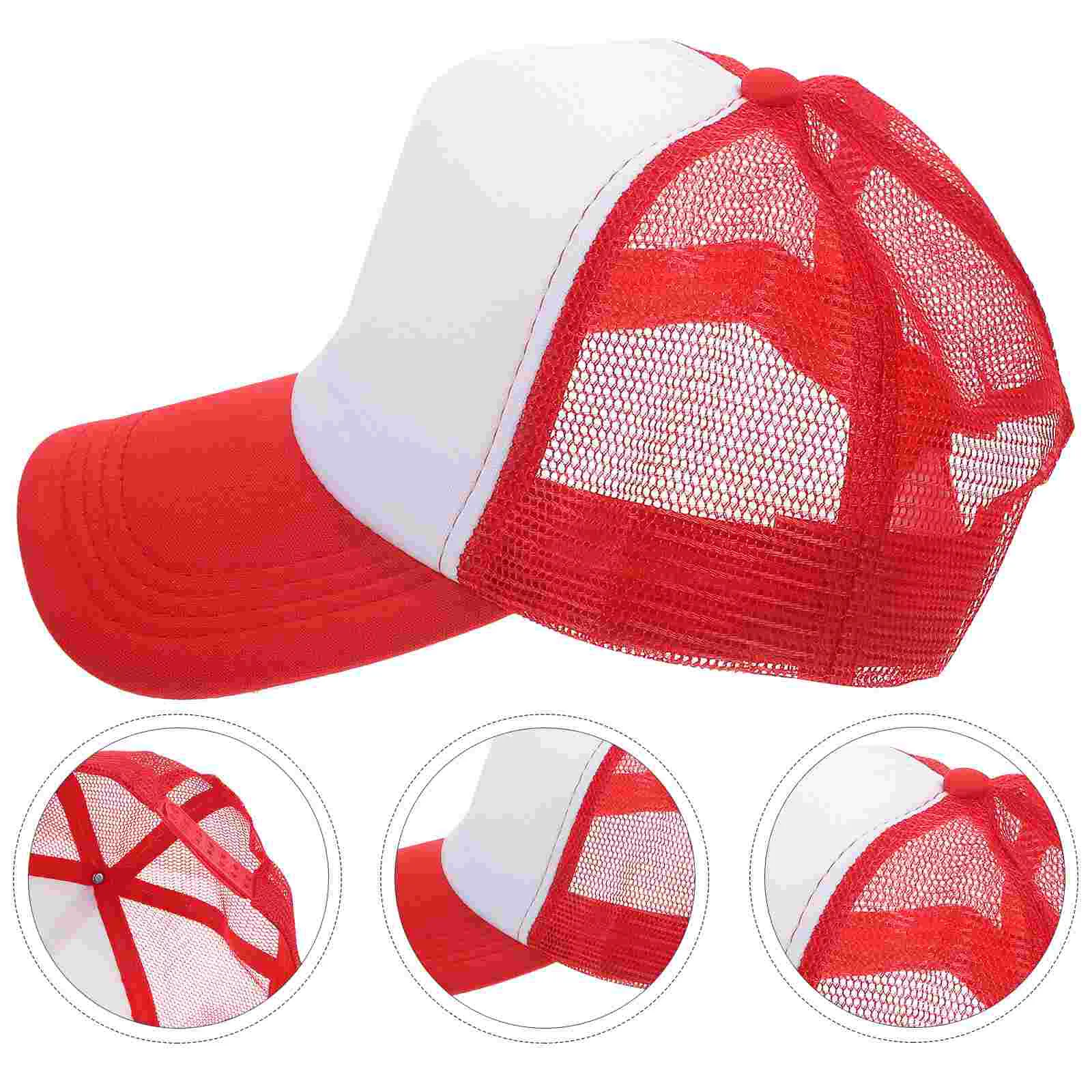 

10 Pcs Baseball Caps Mesh Hat DIY Sublimation Hats Bulk Outdoor Pvc Trucker Blank Men Women