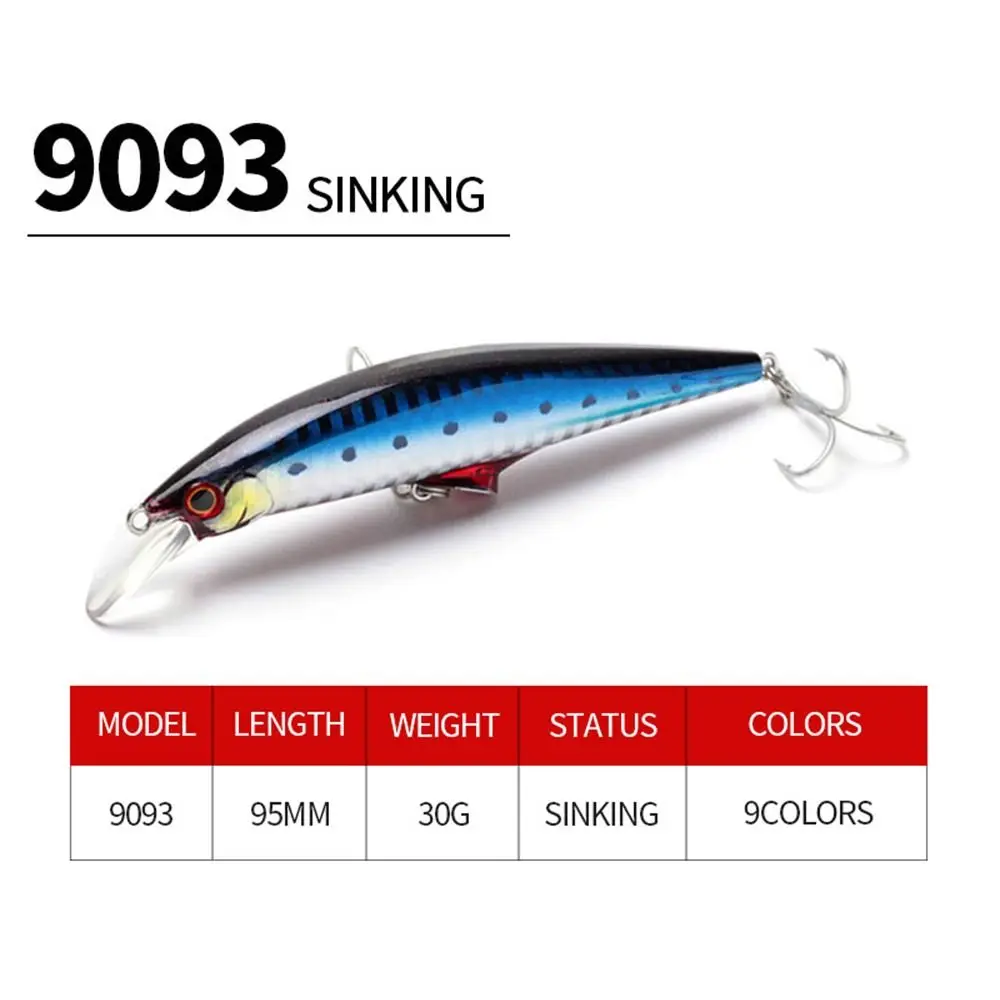 95MM 30G Pencil Fishing Lure Whopper Hard Bait Top Water Surface Artificial Lures Mini Minnow Bait Fishing Outdoor Sports fishing lure