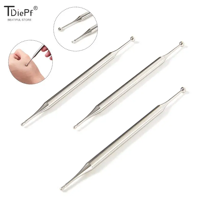 

1PC Stainless Steel Manual Acupuncture Pen Trigger Point Massager Deep Tissue Massage Tool For Body Meridian Pain Relief Health