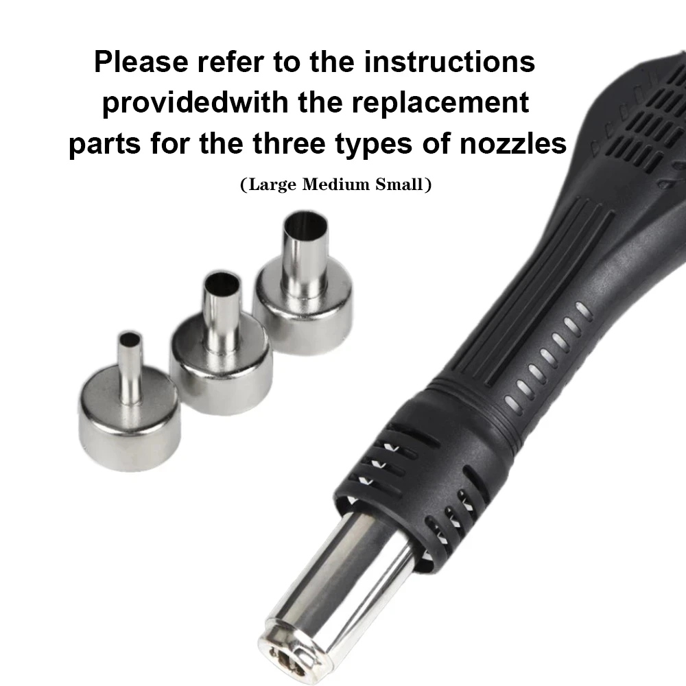 JCD Hot Air Gun Hand Shank Micro Rework Soldering Station LED Digital Hair Dryer For 750W Welding Repair Tools 6
