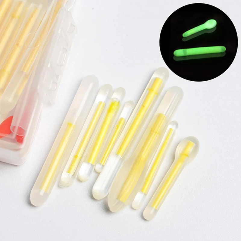 Lightstick Pesca fluorescente, Night Float Rod, Dark Glow Light, Ferramenta de pesca, Pirilampos, 10pcs