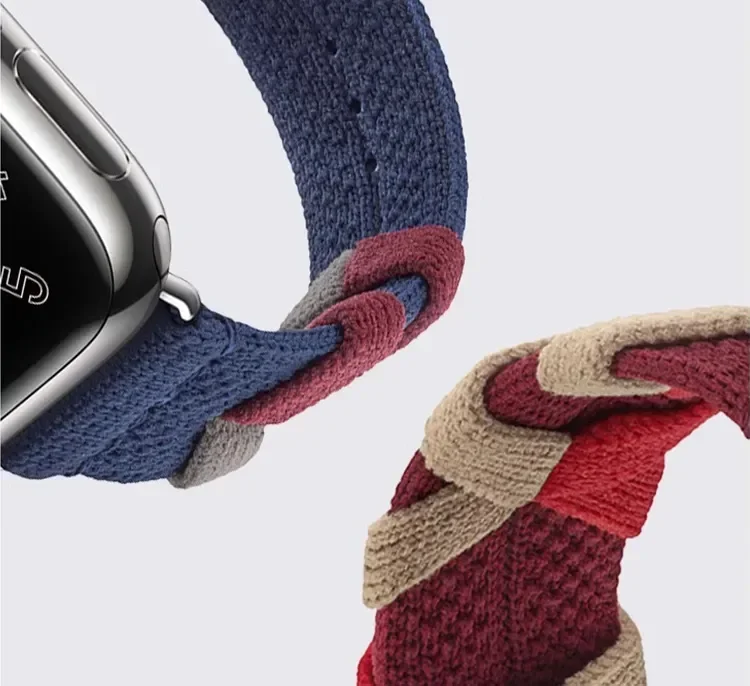 Nylon Strap for Apple Watch Ultra 2 49mm 9 7 8 45mm 41mm Logo Bridon Single Tour Bracelet for IWatch SE 6 44mm 42mm 3 38mm 40mm