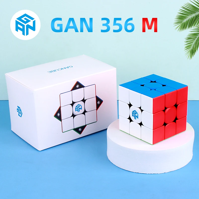 

GAN 356M Magnetic Magic Speed Cube Professional Antistress Puzzle Toys Children's Gifts GAN 356 M Lite Fidget Toys for Anxiety