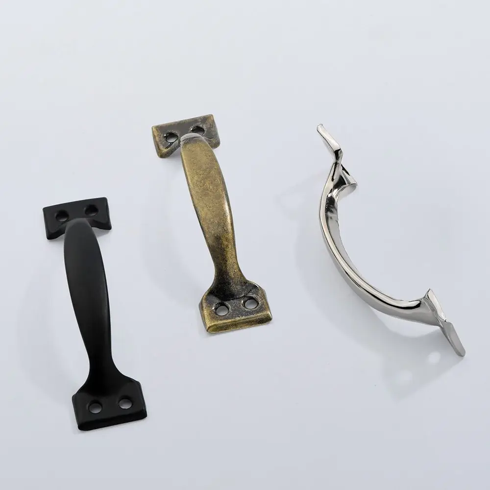 Description Picture 5 of item1Pc Barn Door Handle With Bow-Shaped Furniture Gate Handle for Sliding Barn Doors Garages Sheds Knobs Cupboard Hardware Pull