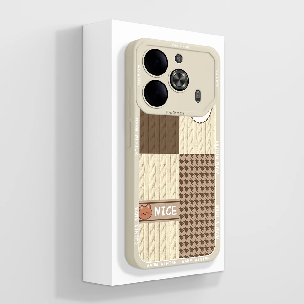 Cute Creative Style Soft Liquid Silicone Protective Back Cover Case