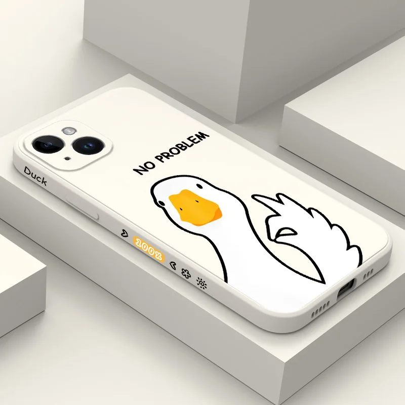 Charming Hello Duck Silicone Phone Case Cover
