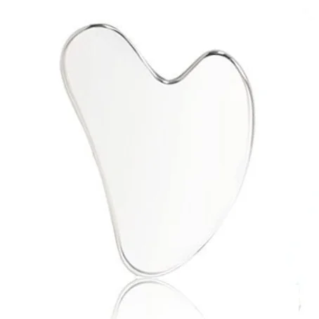 Ξύστρα από ανοξείδωτο ατσάλι για μασάζ προσώπου, εργαλείο Gua Sha, lifting προσώπου, αντιγήρανση, σύσφιξη δέρματος, ψύξη, μεταλλικό περίγραμμα, μείωση πρηξίματος_voghion.com