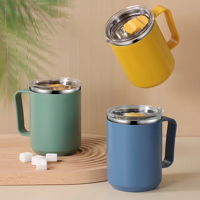 Stainless Steel Vacuum Insulated Mug - 12oz Vacuum Mug Stainless Steel  Coffee Cup - Aliexpress