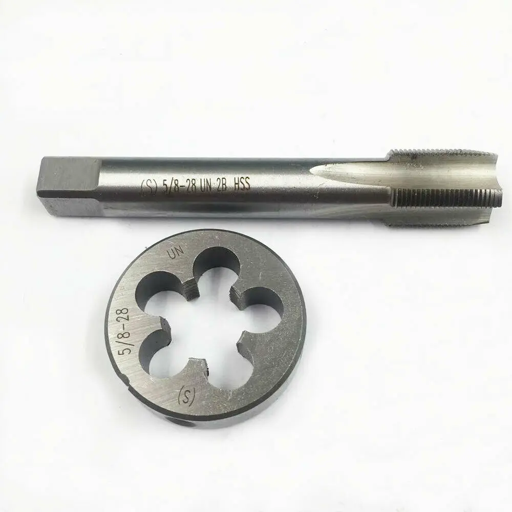 

5/8-28UN 5/8 " - 28UN HSS Tap And Die Set UN станок, резьбовой кран и UN круглый резьбовой штамп