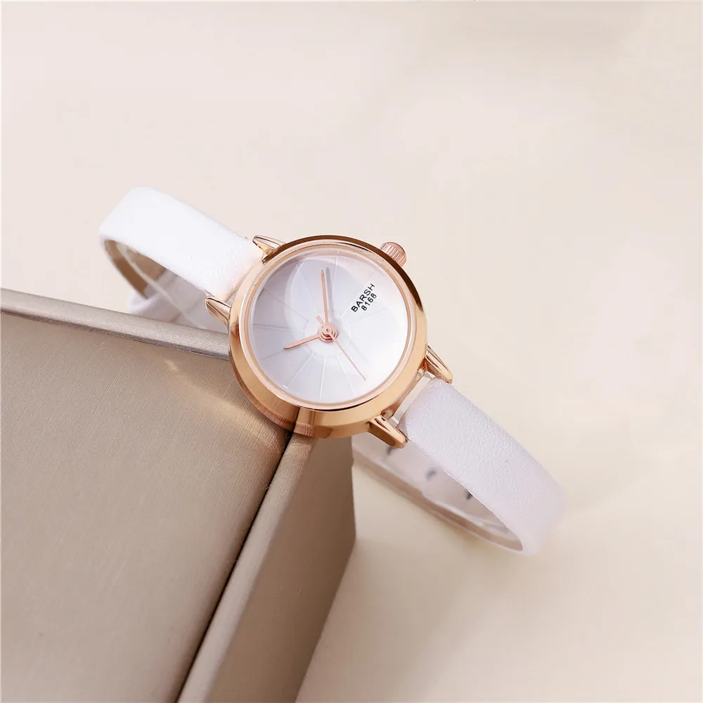 fashion slim leather lady quartz casual watch 2