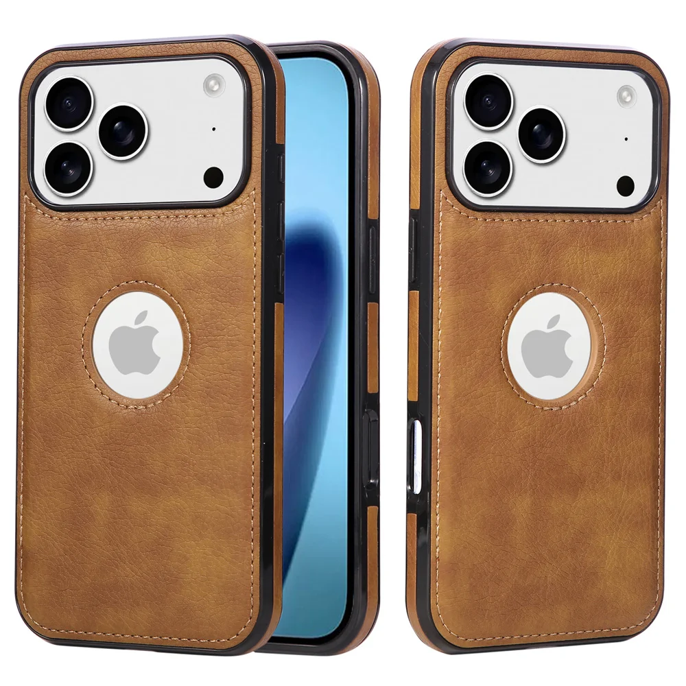 Ultra Thin Slim Business PU Leather Phone Case with Logo Display