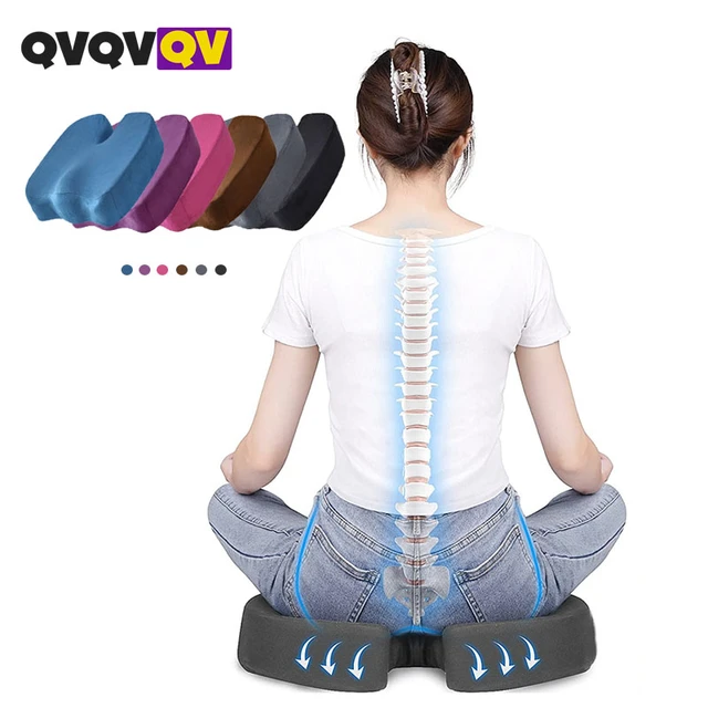 Office Chair Seat Cushion Pillow for Back,Sciatica Chair Cushion,Coccyx  Cushion,Chair Support Cushion & Tailbone Pain Relief Pad - AliExpress